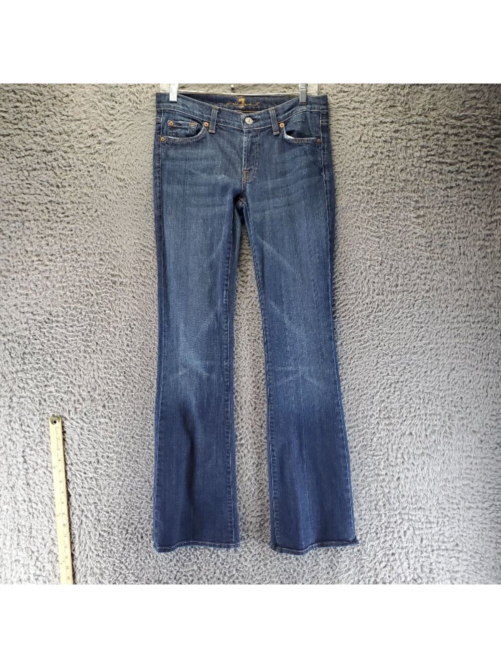 7 For All Mankind Jeans Women’s Size 28 Blue Flare Stretch Denim USA *Read*